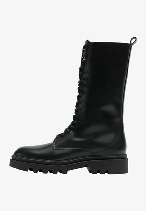 Bottes à lacets - black