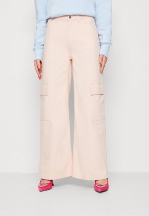Weekday SIENNA TROUSER - Pantalon cargo - pink dusty light