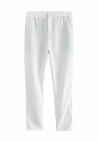 REGULAR FIT SIGNATURE ELASTICATED WAIST DRAWSTRING - Pantaloni - white