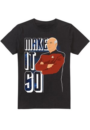 STAR TREK THE NEXT GENERATION MAKE IT SO - Print T-shirt - black