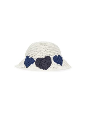 SUN HAT HEART - Cap - bianco/blu