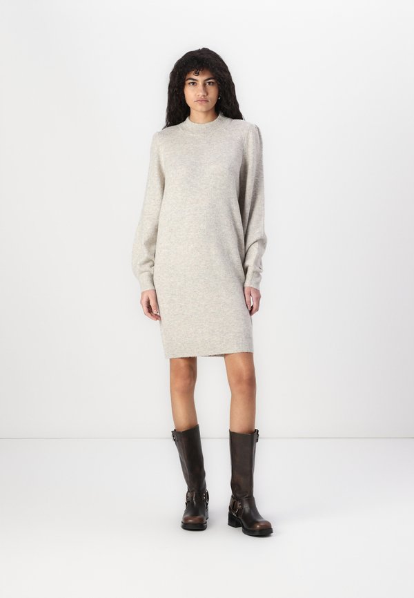 JDYRUE HIGH NECK DRESS - Strickkleid - chateau gray