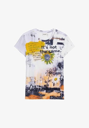 Desigual, PRINTED T-SHIRT - Camiseta estampada - white