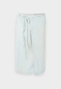 WRAP SKIRT - Jeansskjørt - light blue denim