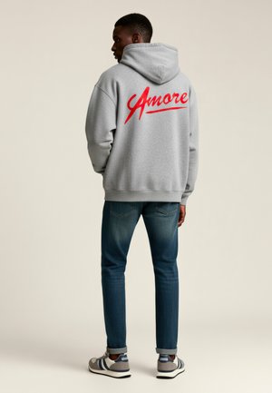 AMORE BACK EMBROIDERY - Sweatshirt - mottled grey