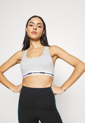 WOMEN RACER BACK HANG - Bustier - grey melange