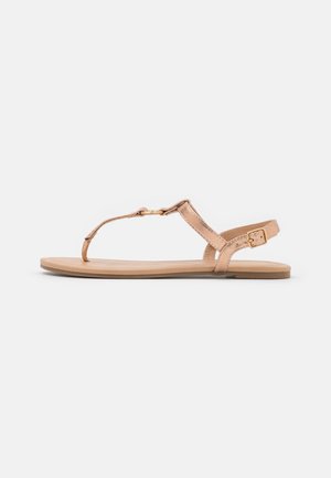 Sandales tongs - rose gold-coloured
