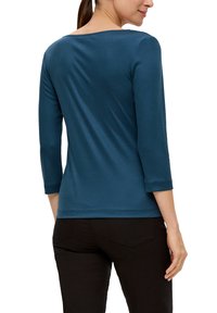s.Oliver BLACK LABEL SOFTEM - Langarmshirt - dunkles türkis