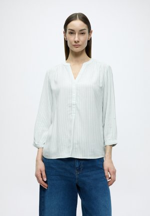 BLOUSE FEMININE WITH DOBBY STRIPE - Tunika - blue haze white stripe