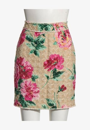 Dolce&Gabbana, MINI SKIRT MULTICOLOUR - Jupe crayon - beige pink light green