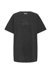 BASALVIRA BOXY TEE - Triko s potiskem - black
