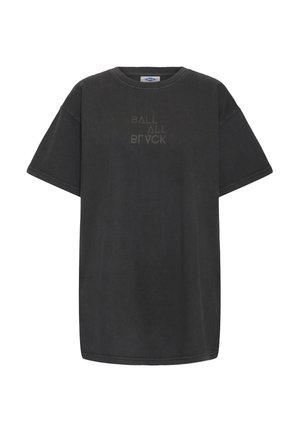BASALVIRA BOXY TEE - T-Shirt print - black