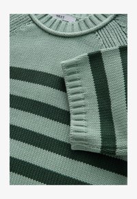 Ausgewählt, teal blue stripe