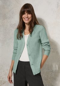 Cecil MIT STRUKTUR - Cardigan - grün