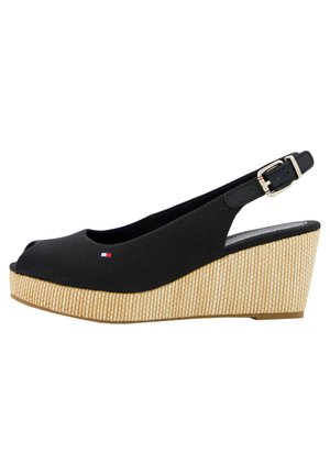 ICONIC ELBA SLING BACK WEDGE - Sandale s punim potplatom - schwarz (15)