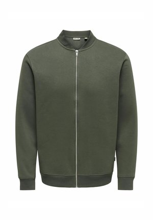 Only & Sons, ONSCERES REG ZIP BOMBER JCK - Sweat zippé - beluga