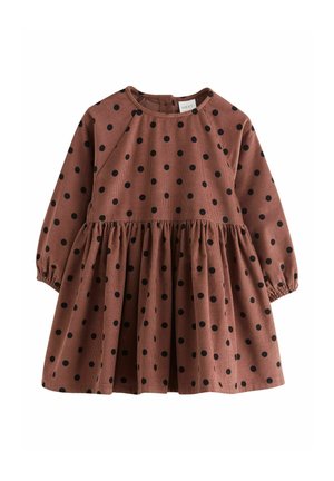 Next, REGULAR FIT - LONG SLEEVE CORD DRESS - Day dress - chocolate brown spot