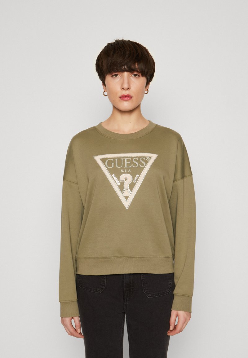 Guess - PONY HAIR - Sweatshirt - lichen leaf green, Vergrößern