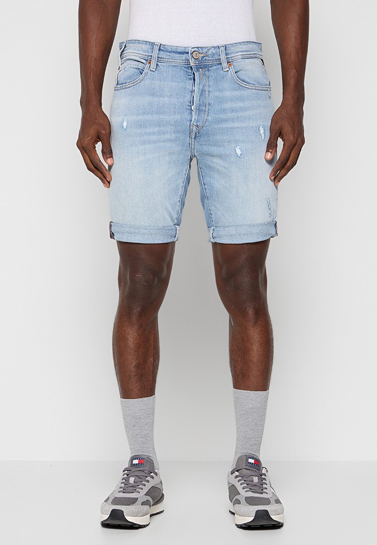 Replay Jeansshort lichtblauw