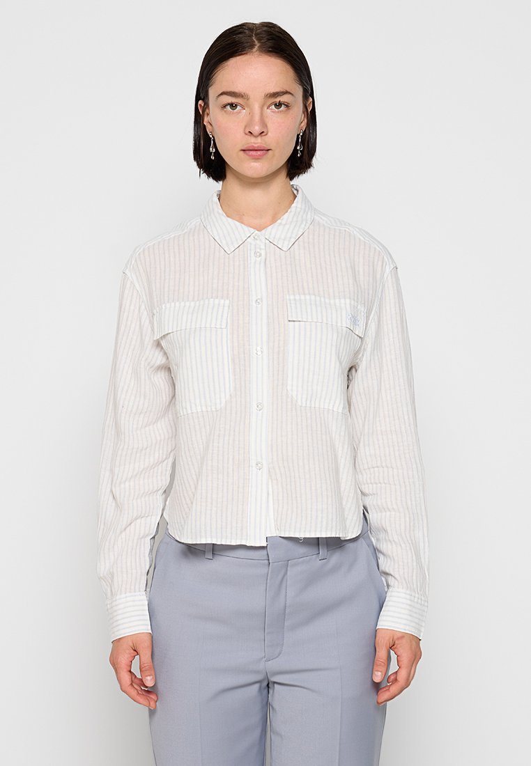 DKNY Overhemdblouse wit DKNY Overhemdblouse wit