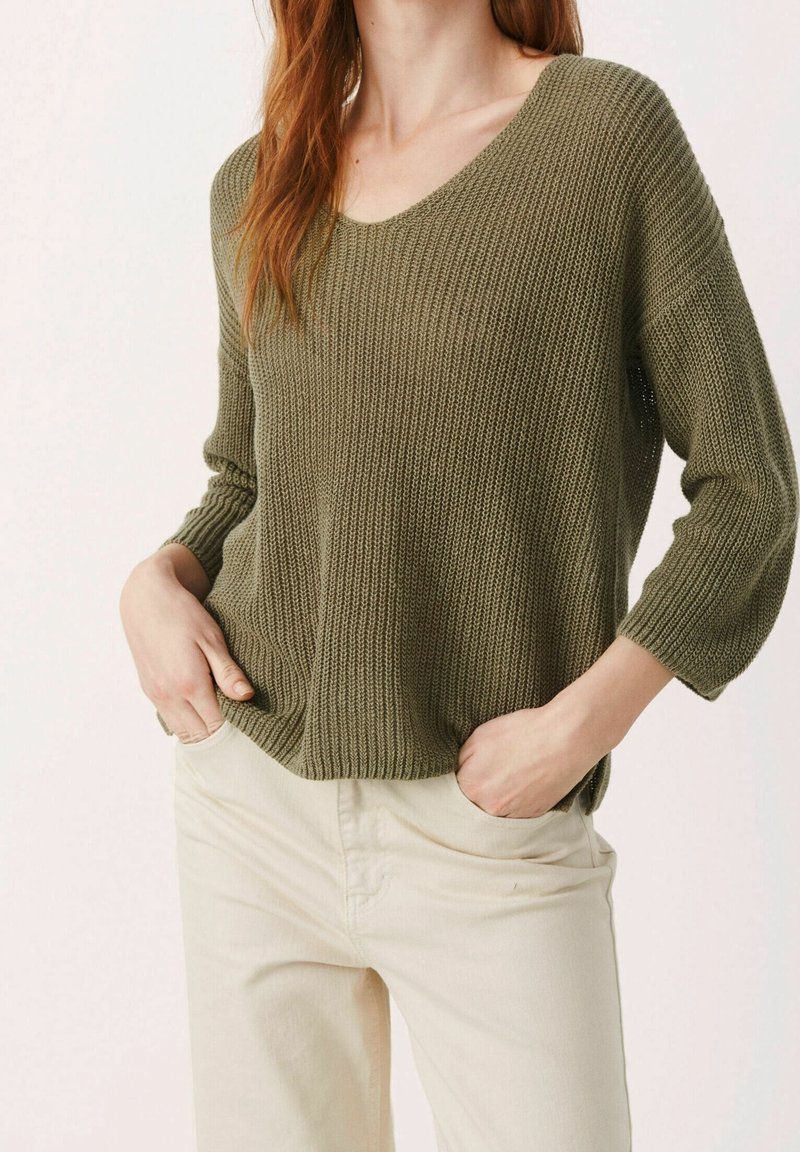 Part Two Strickpullover - khaki