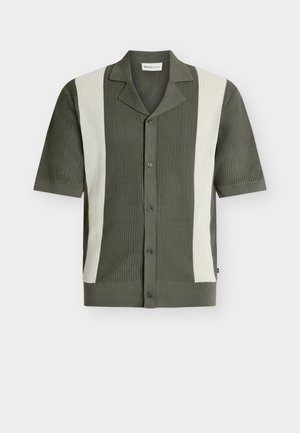TOM TAILOR DENIM, Πουκάμισο - faded green white colorblock