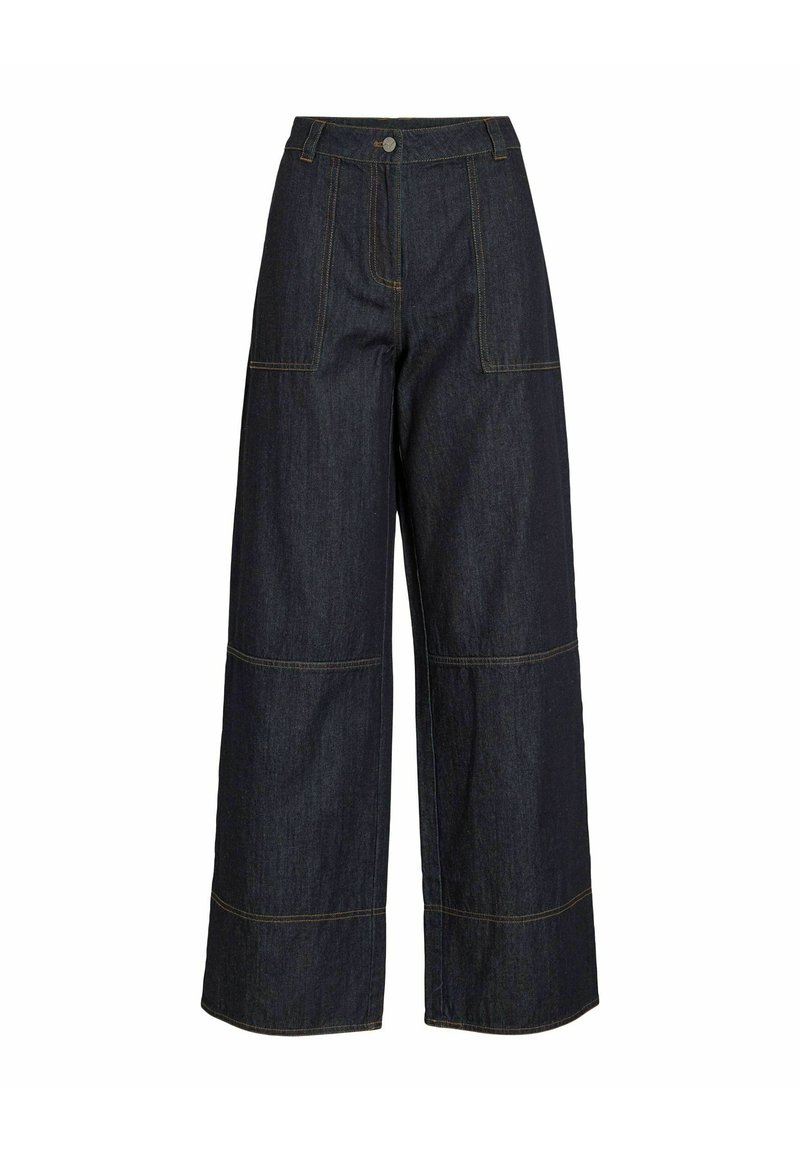 Rouge Edit Mid-waist - Wide Leg - dark blue denim/dark-blue denim ...