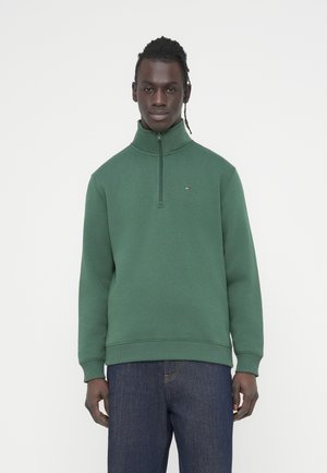 ZIP MOCK NECK - Φούτερ - shadow pine