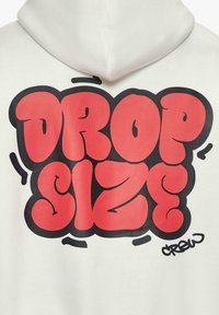 Dropsize HEAVY BUBBLE SKETCH - Sweat à capuche - cream white