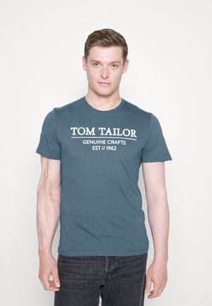 Print T-shirt - china blue