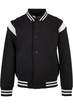 Urban Classics INSET COLLEGE  - Giubbotto Bomber - black white