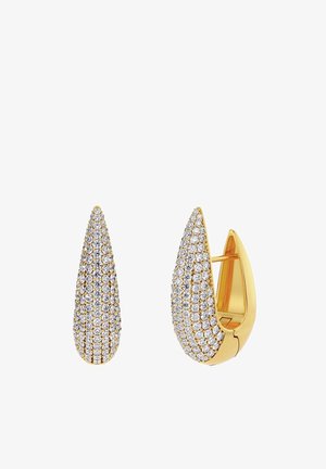 EDBLAD CREST PAVÉ HOOPS LARGE - Kõrvarõngad - gold-coloured