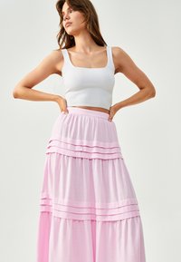 TUSSAH LAIDEY - Falda acampanada - pale pink