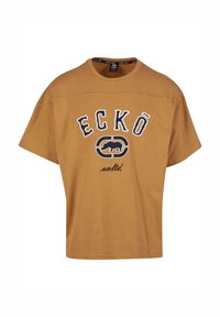 ecko unltd. BOXY CUT - T-shirts med print - brown
