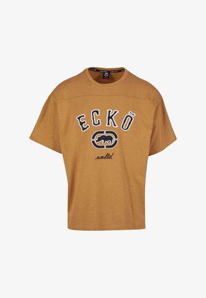 ecko unltd. BOXY CUT - T-Shirt print - brown