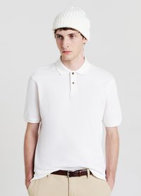 Calliope WAFFLE - Poloshirt - bianco lana
