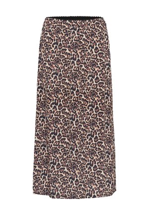 Kaffe, KALUCILLE - A-linjainen hame - black brown leopard