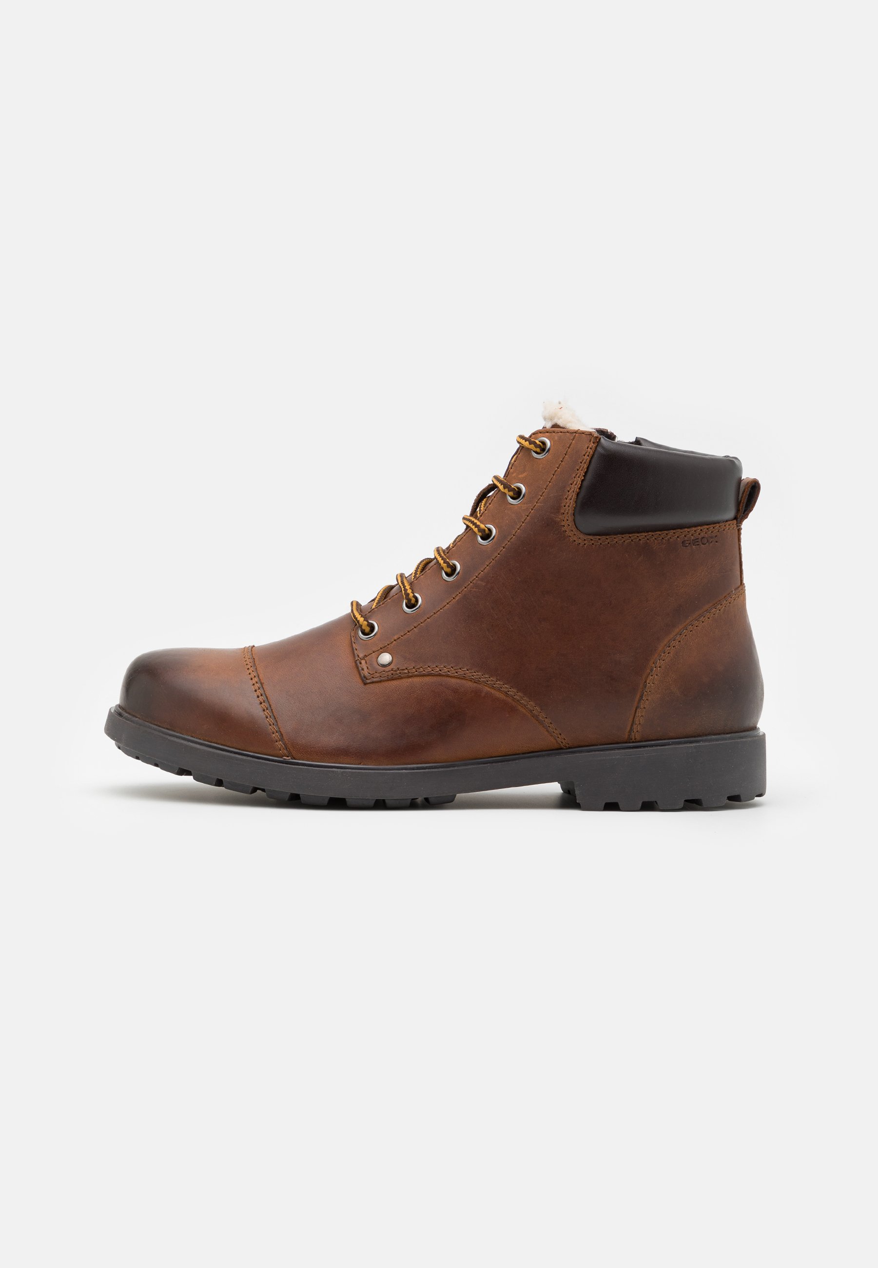 Geox RHADALF - Schnürstiefelette - browncotto/dunkelbraun