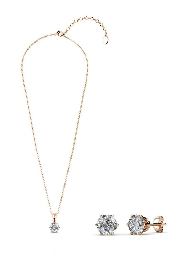 MYC Paris SET - Oorbellen - couleur or rose / cristal
