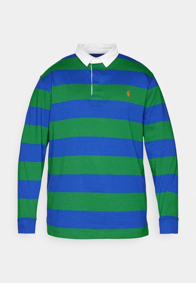 Polo Ralph Lauren Big & Tall THE ICONIC RUGBY SHIRT - Polo shirt - athletic green/classic azure