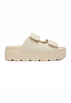 DeeZee, DEEZEE WOMEN'S CREAM FLIP-FLOPS - Pantolette hoch - beige