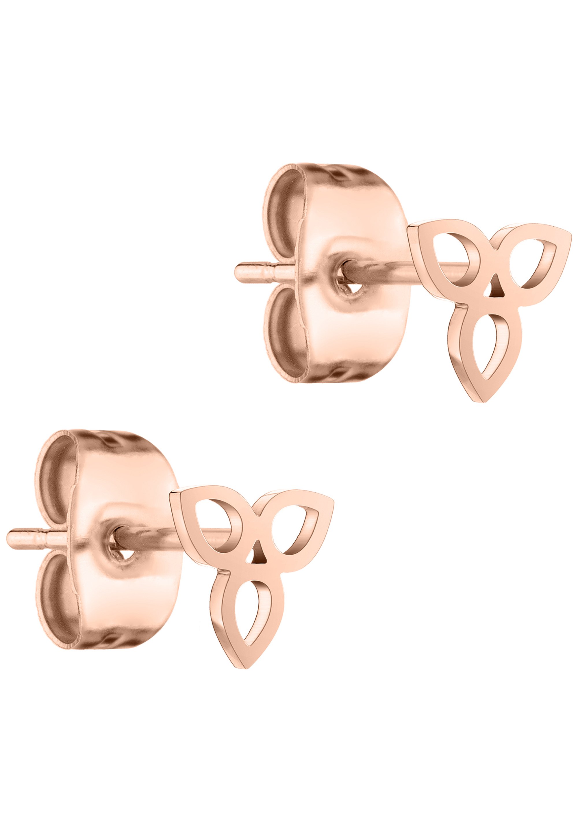 Tamaris Damen Ohrring In Roségold – Edelstahl Mit Fliederfarbenem Zirkonia, Steckverschluss (0,5 Cm)