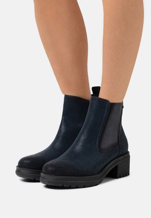 Jana Platform ankle boots - navy