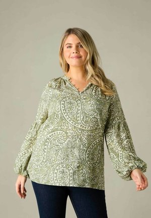 PAISLEY NEHRU COLLAR  - Blouse - green