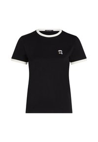 IKON PATCH SLIM - Trükipildiga T-särk - black