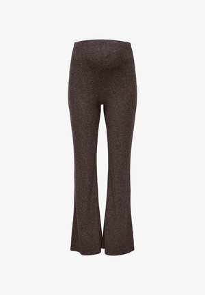 ONLY MATERNITY, OLMHALLE FLARED PANT JRS NOOS - Pantalones - coffee bean