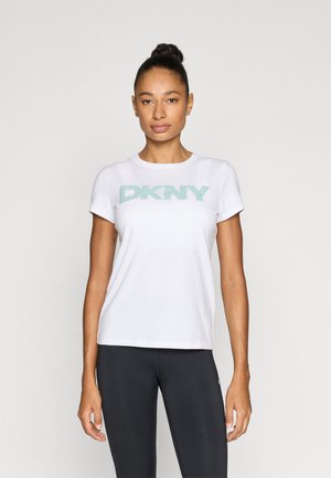 PUFF LOGO SHORT SLEEVE CREWNECK TEE - Apdrukāts T-krekls - white/mineral