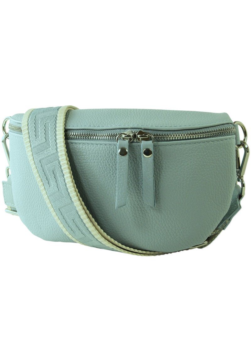 DrachenLeder Umhängetasche - blau mehrfarbig