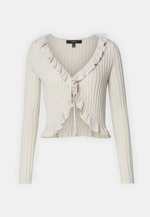 Vero Moda VMPROVENCE RUFFLE TIE - Cardigan - birch