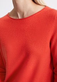Marc O'Polo LONGSLEEVE BOAT NECK - Strickpullover - poppy red